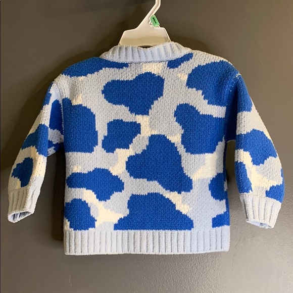 Open Edit Blue and White Cardigan size 12M - Picture 3 of 3